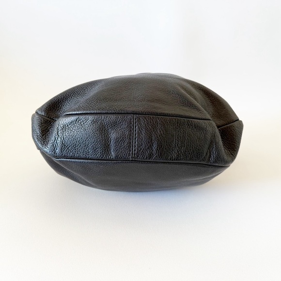 Marc By Marc Jacobs Bag Classic Q Hillier Pebbled Leather Hobo Minimalist Black - Picture 6 of 16